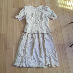 Cream colored, Karin Stevens, size 10, dress